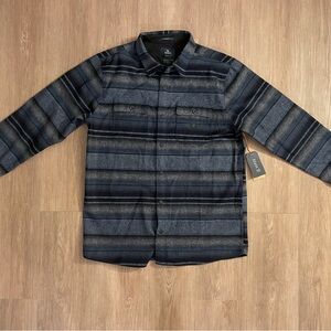 Roark Nordsman x Pendleton Flannel Long Sleeve Wool Shirt Mens L Blue NWT